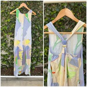 Colorful Sleeveless Maxi Dress